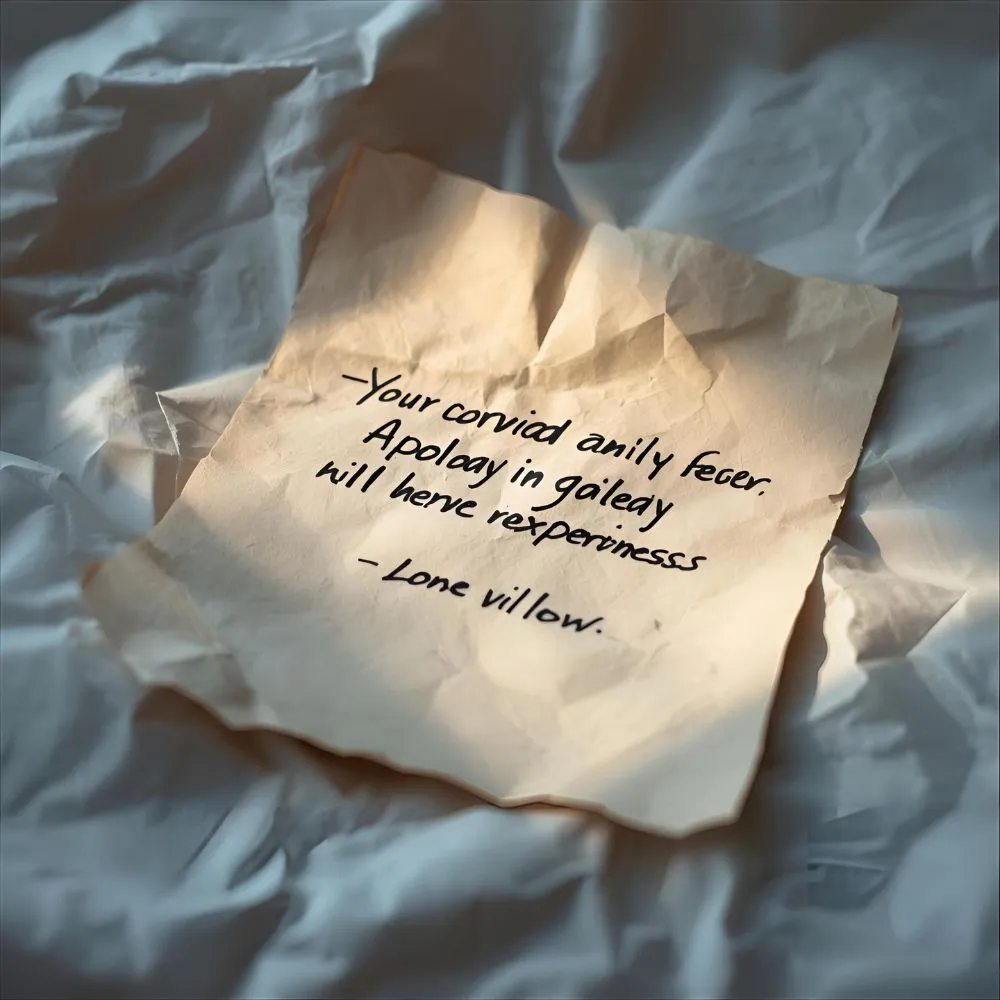 Apology Text Messages