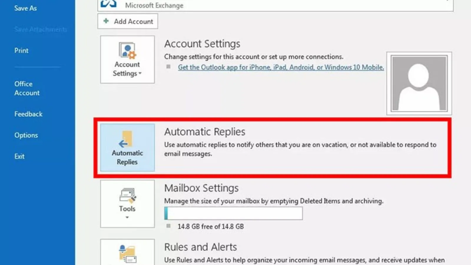 Away Message Outlook