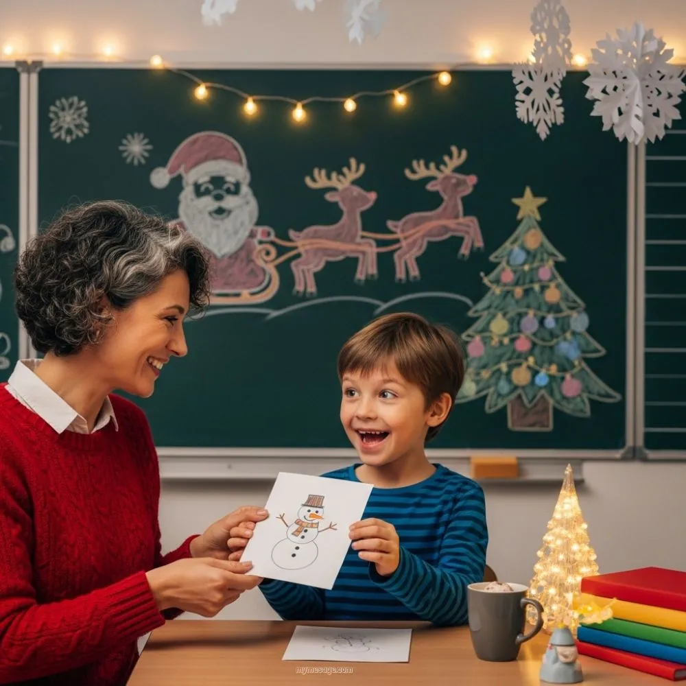 Christmas Card Messages For Teachers