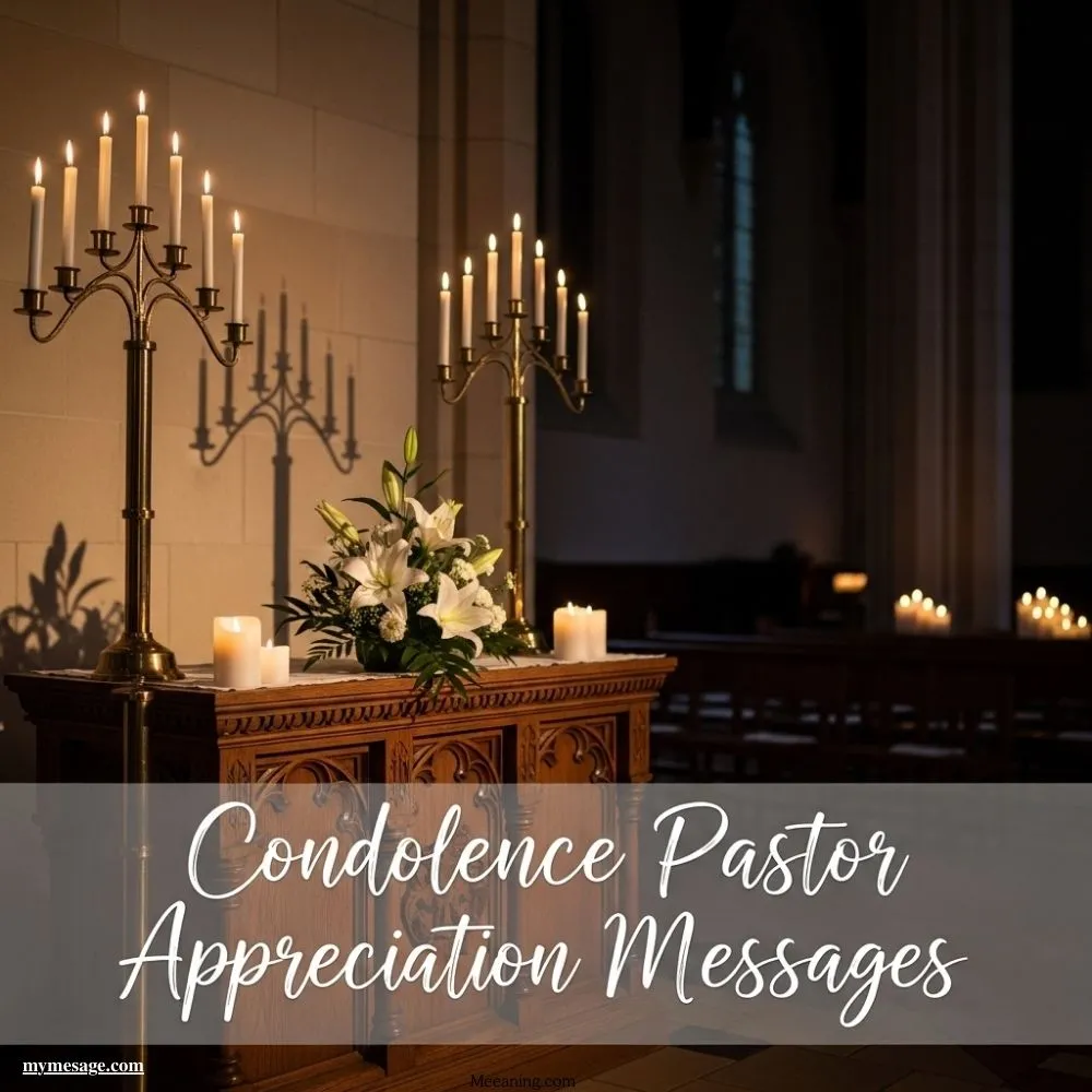 Condolence Pastor Appreciation Messages