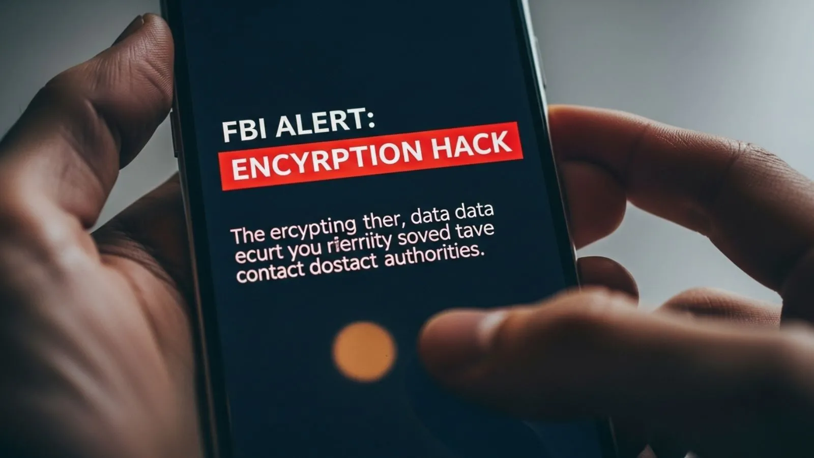 FBI Warning Text Message Encryption Hack