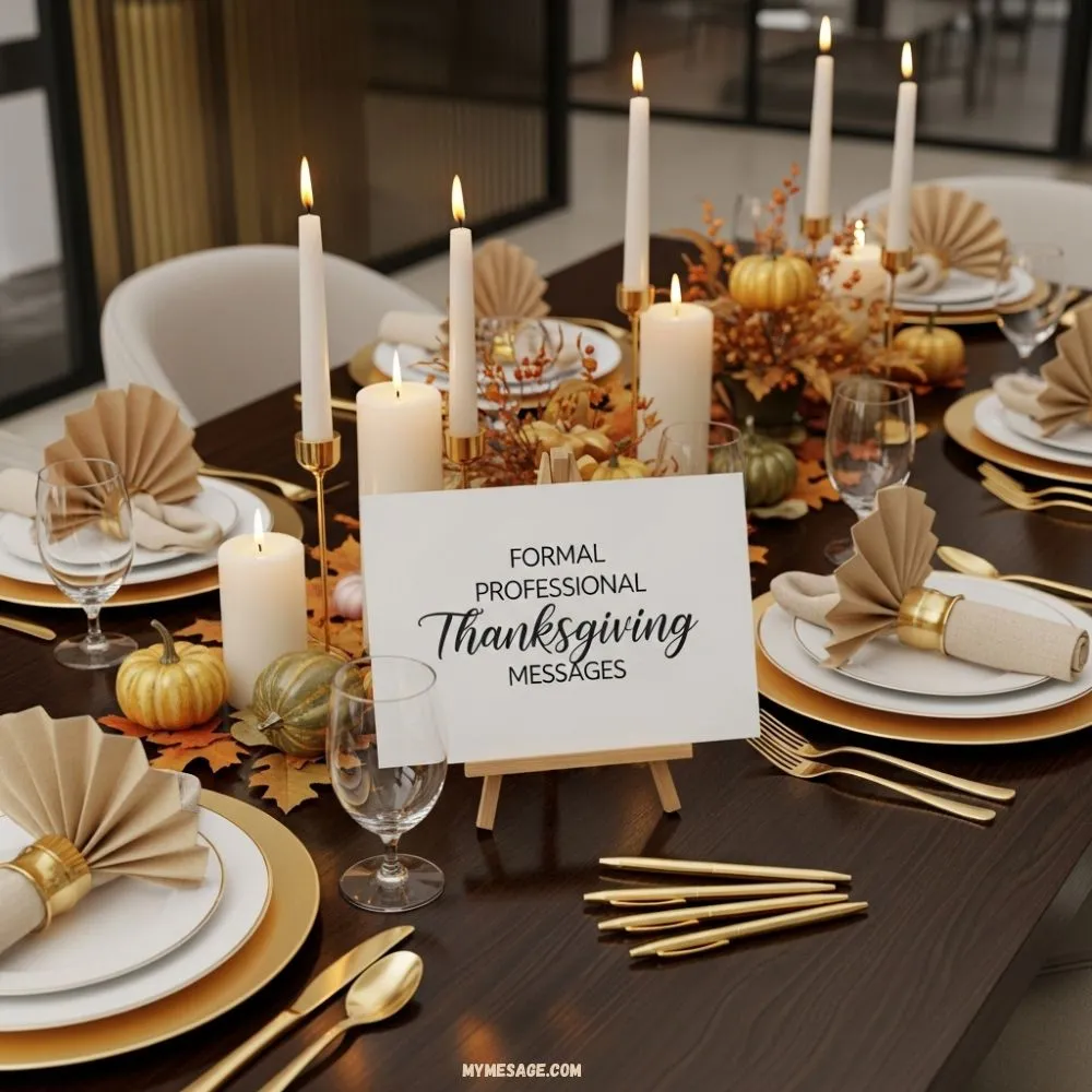 Formal Professional Thanksgiving Messages