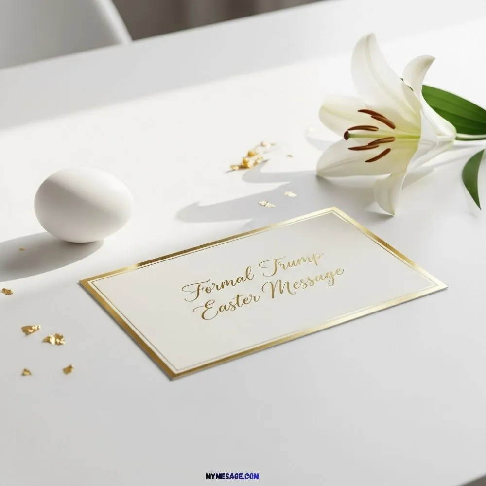 Formal Trump Easter Message