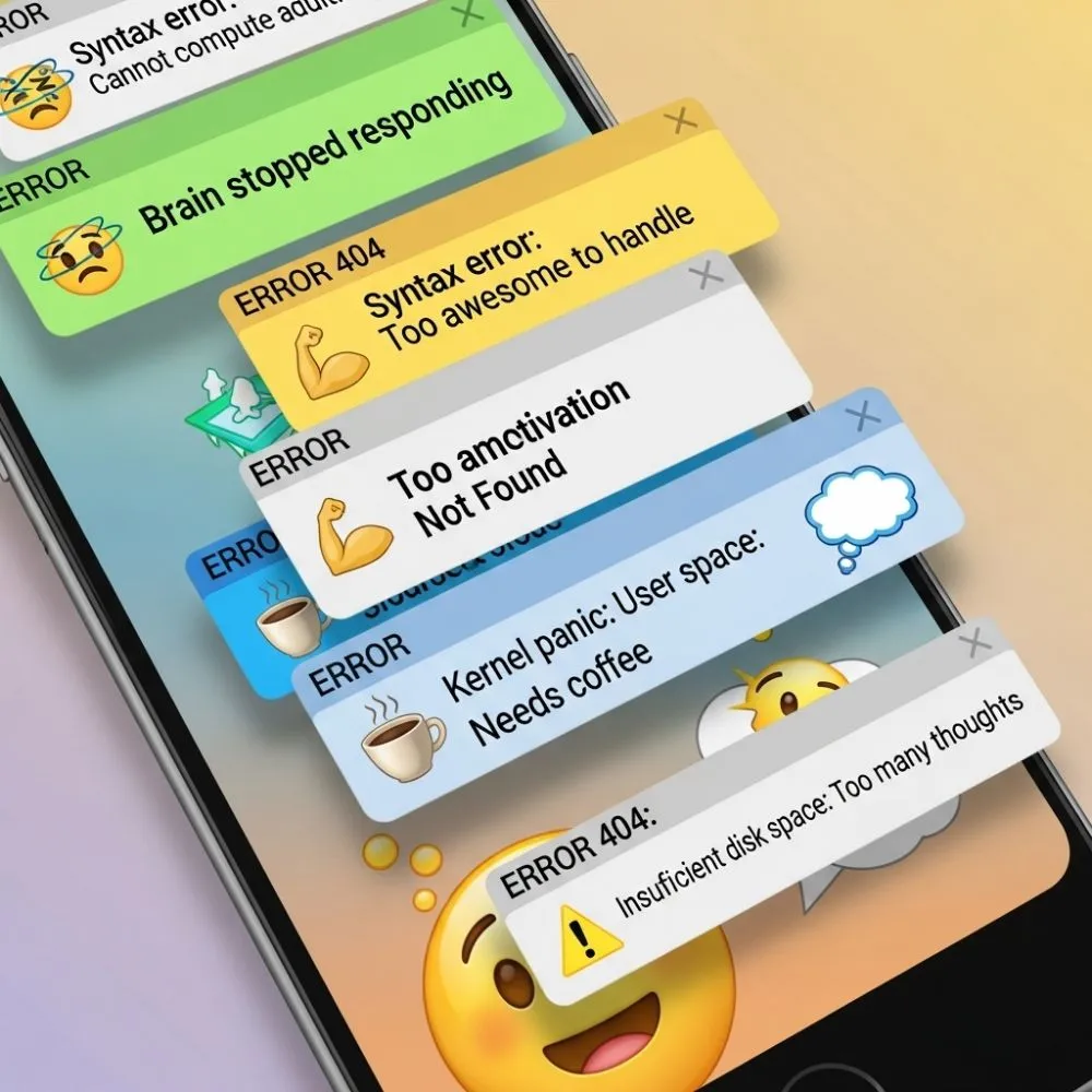  Funny Fake Error Message Texts