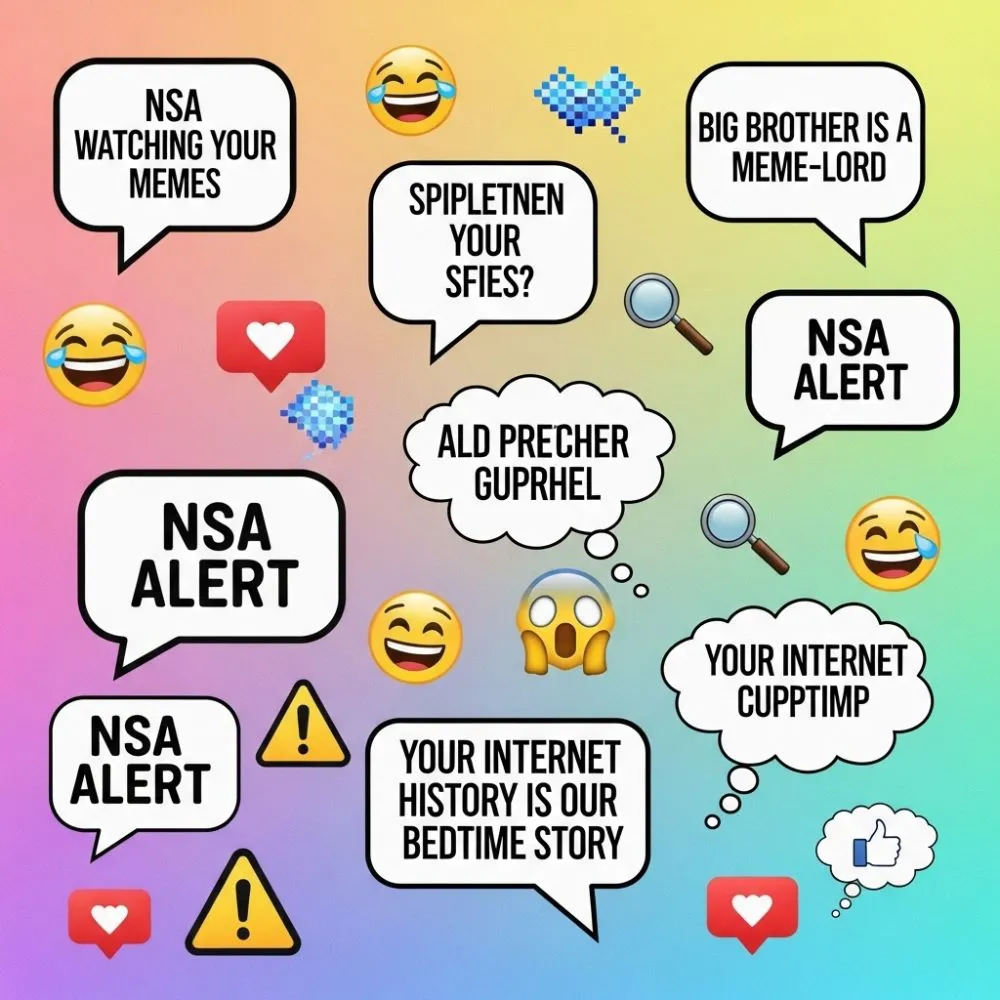 Funny Fake NSA Warning Messages