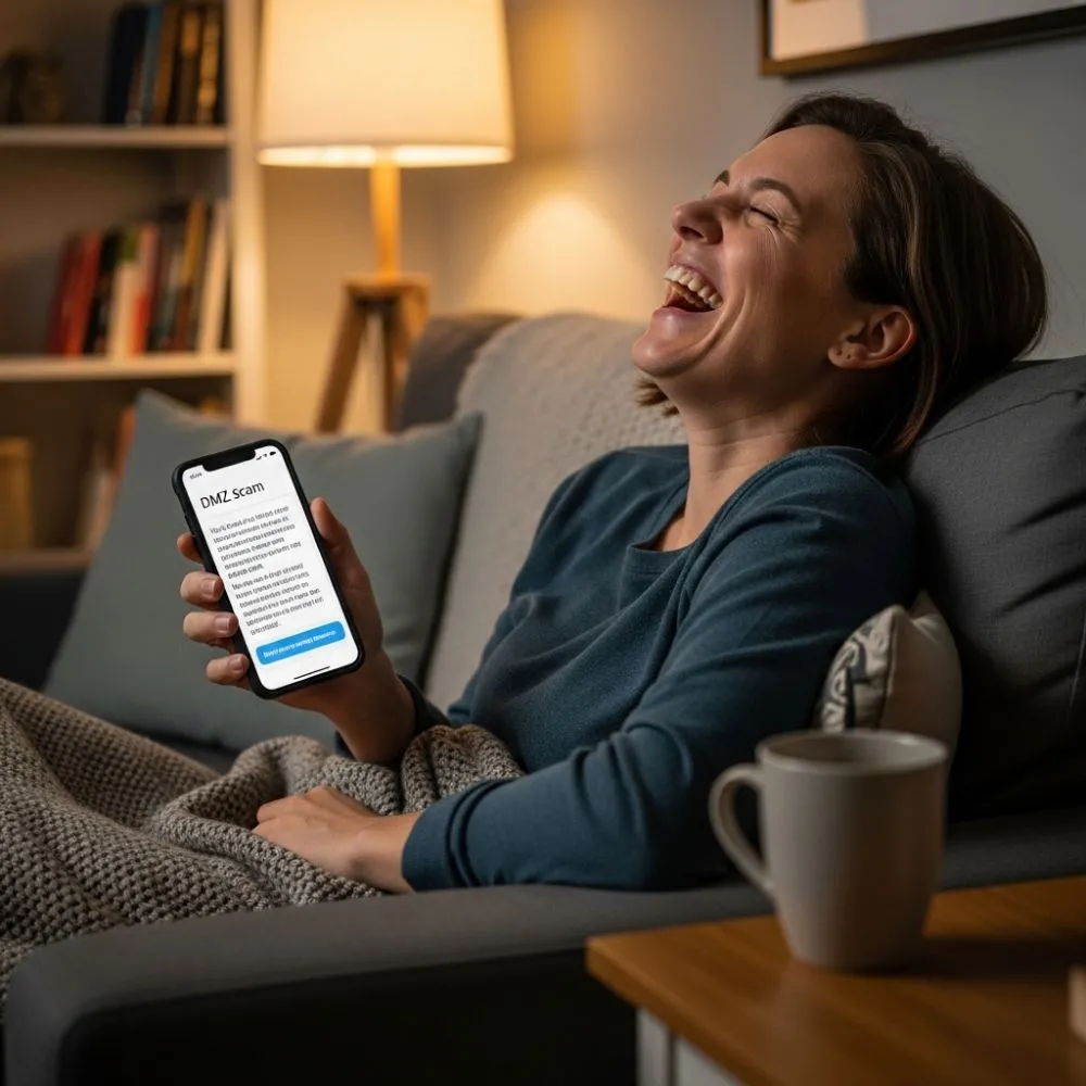 Humorous DMZ Scam Warnings