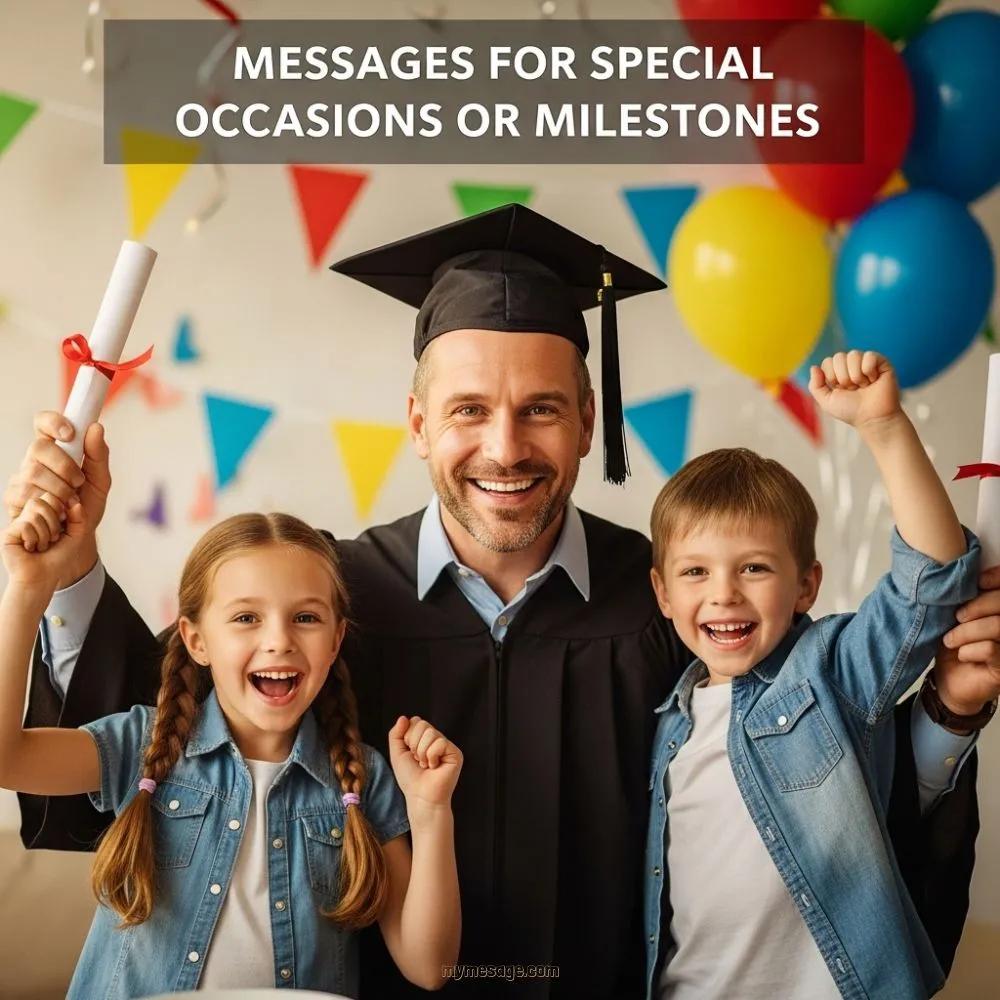 Messages For Special Occasions or Milestones