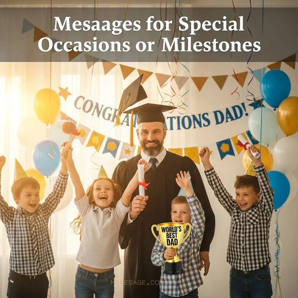 Messages For Special Occasions or Milestones