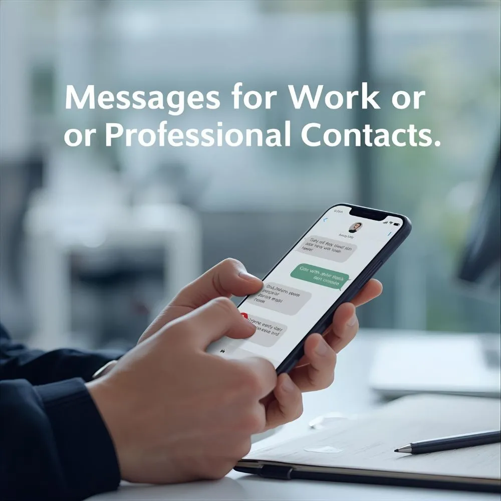  Messages For Work or Professional Contacts