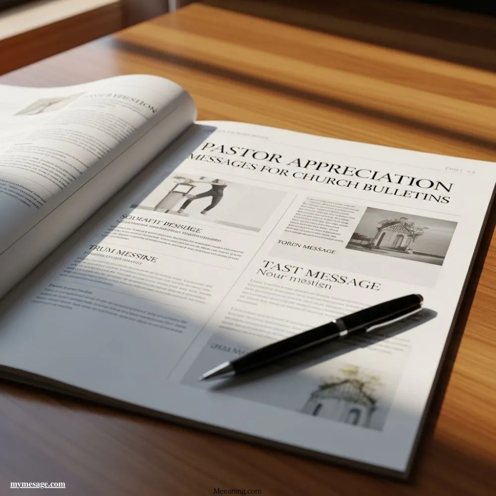Pastor Appreciation Messages For Church Bulletins