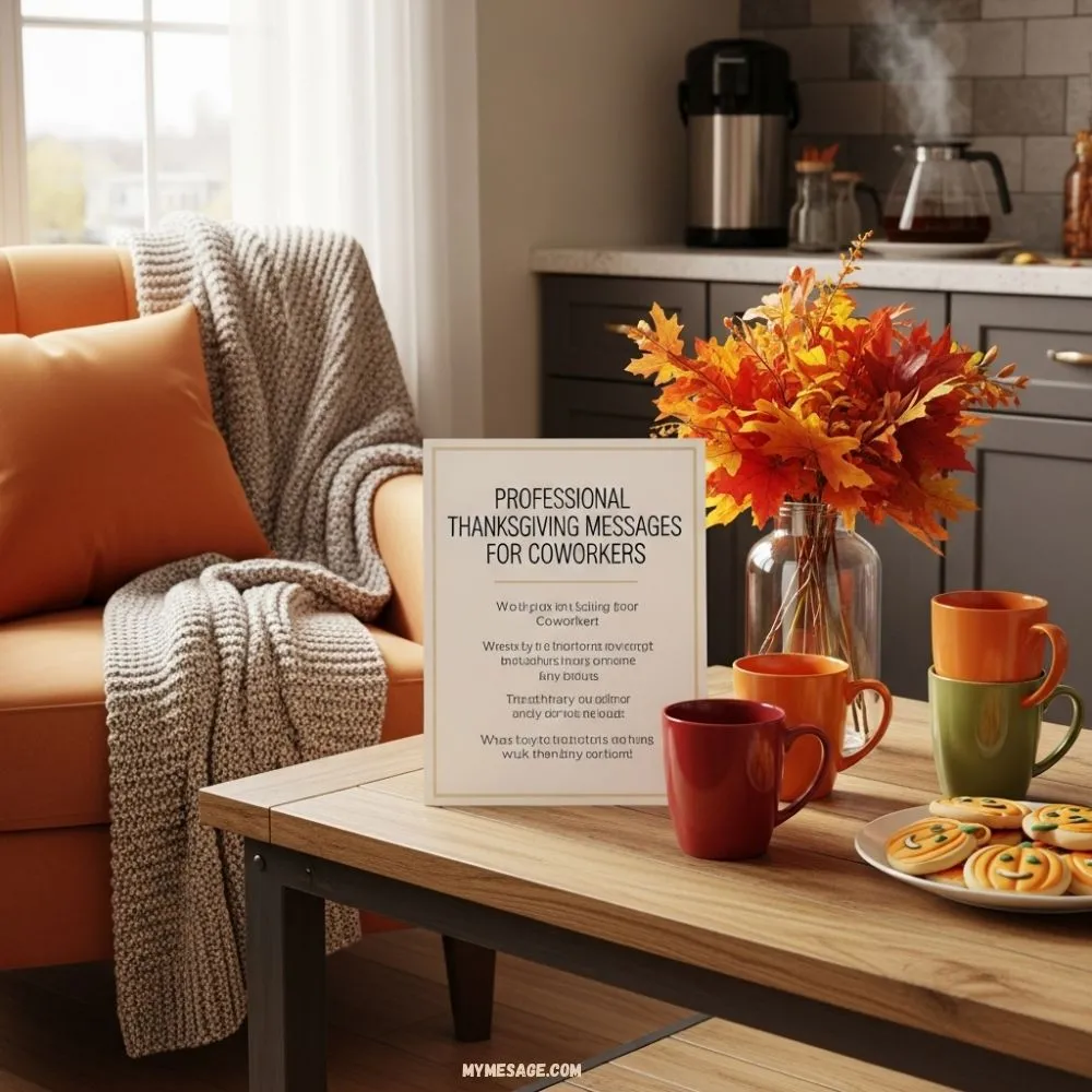 Professional Thanksgiving Messages For Coworkers