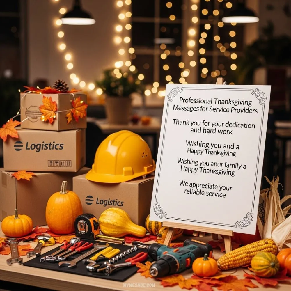 Professional Thanksgiving Messages For Service Providers