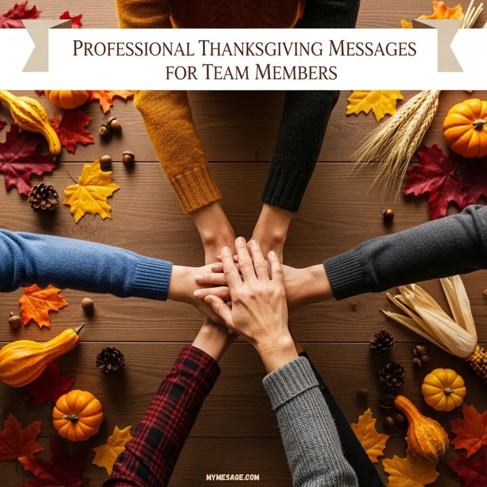 Professional Thanksgiving Messages For Team Members