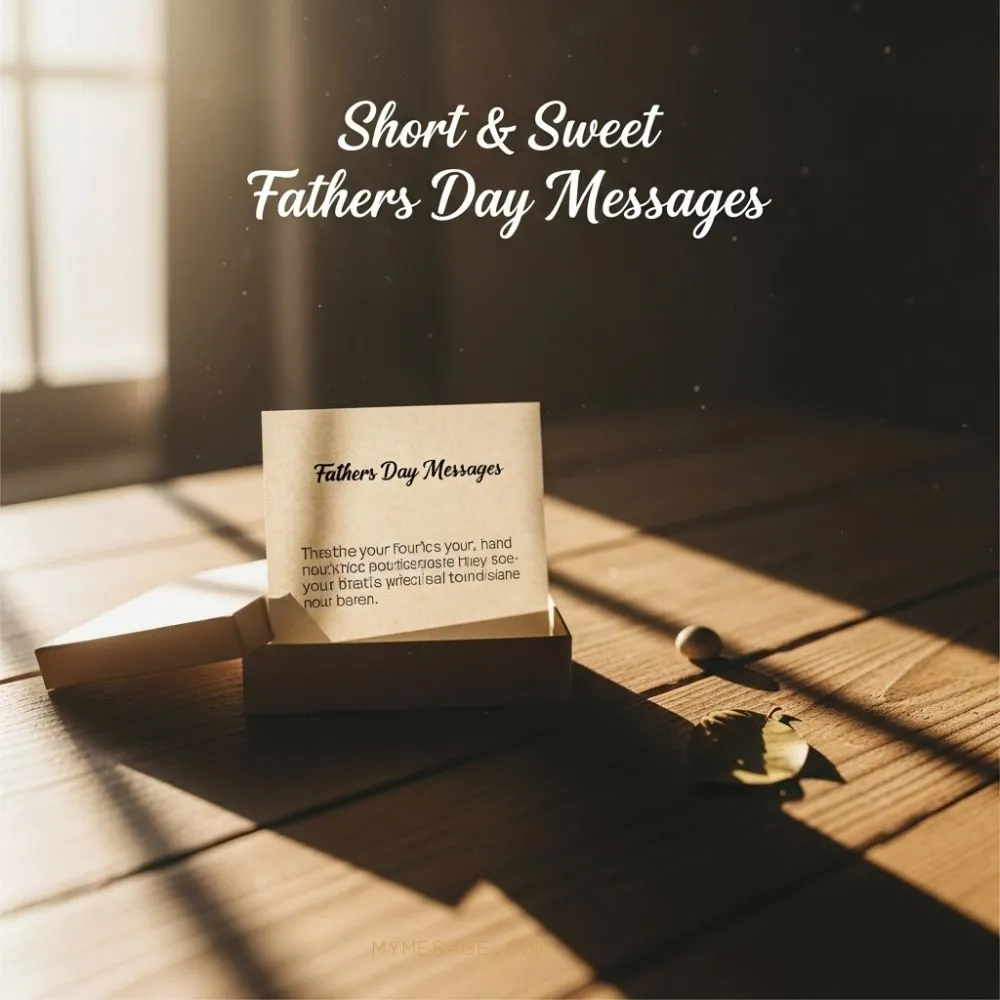 Short & Sweet Fathers Day Messages