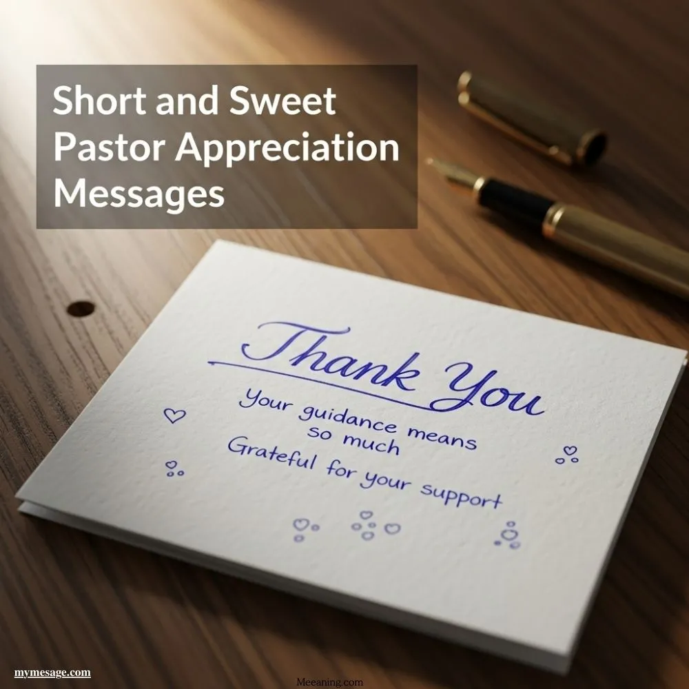 Short and Sweet Pastor Appreciation Messages