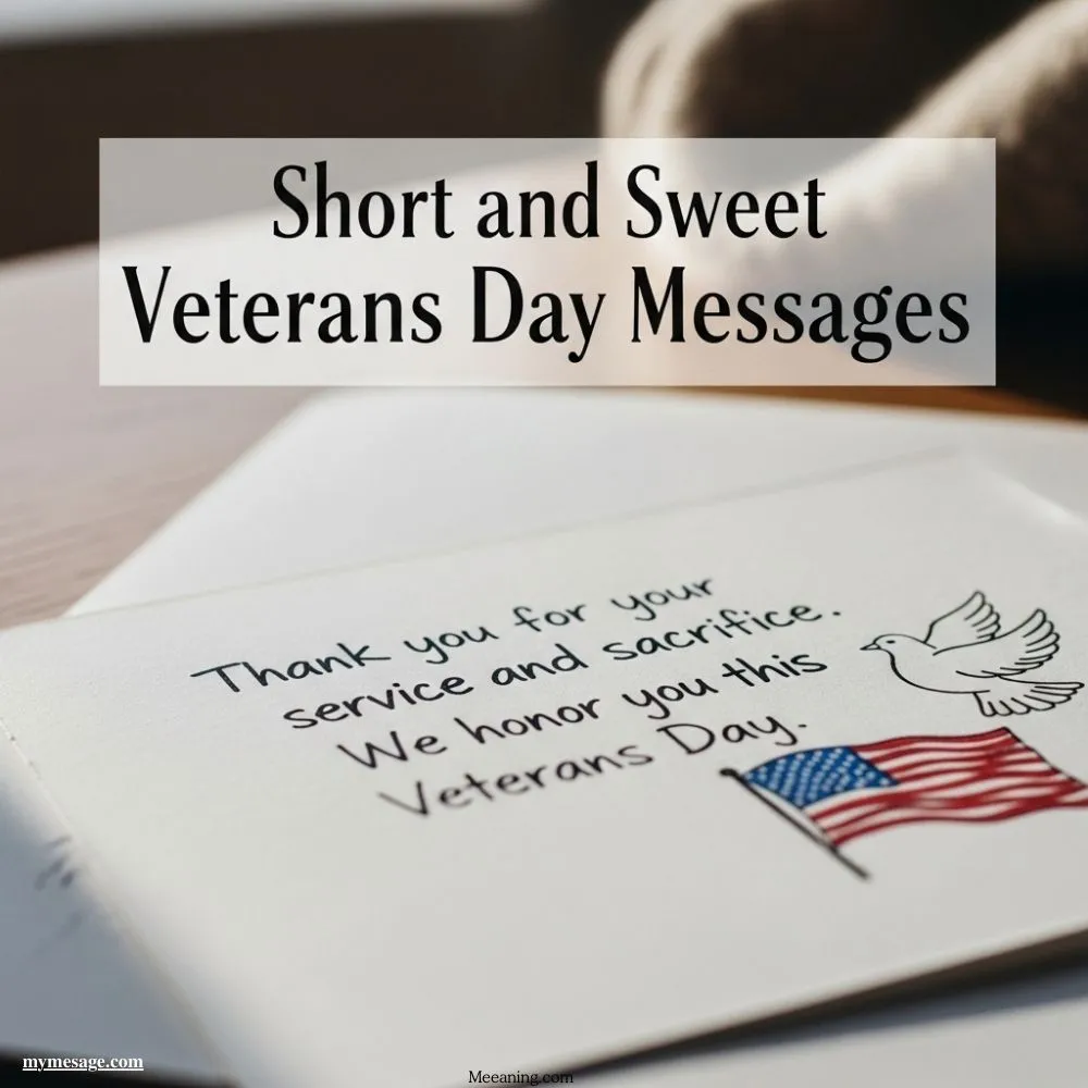 Short and Sweet Veterans Day Messages