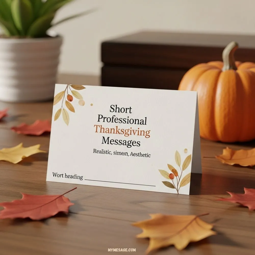 Short Professional Thanksgiving Messages