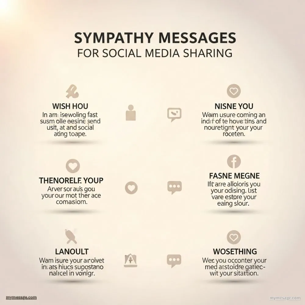 Sympathy Messages For Social Media Sharing