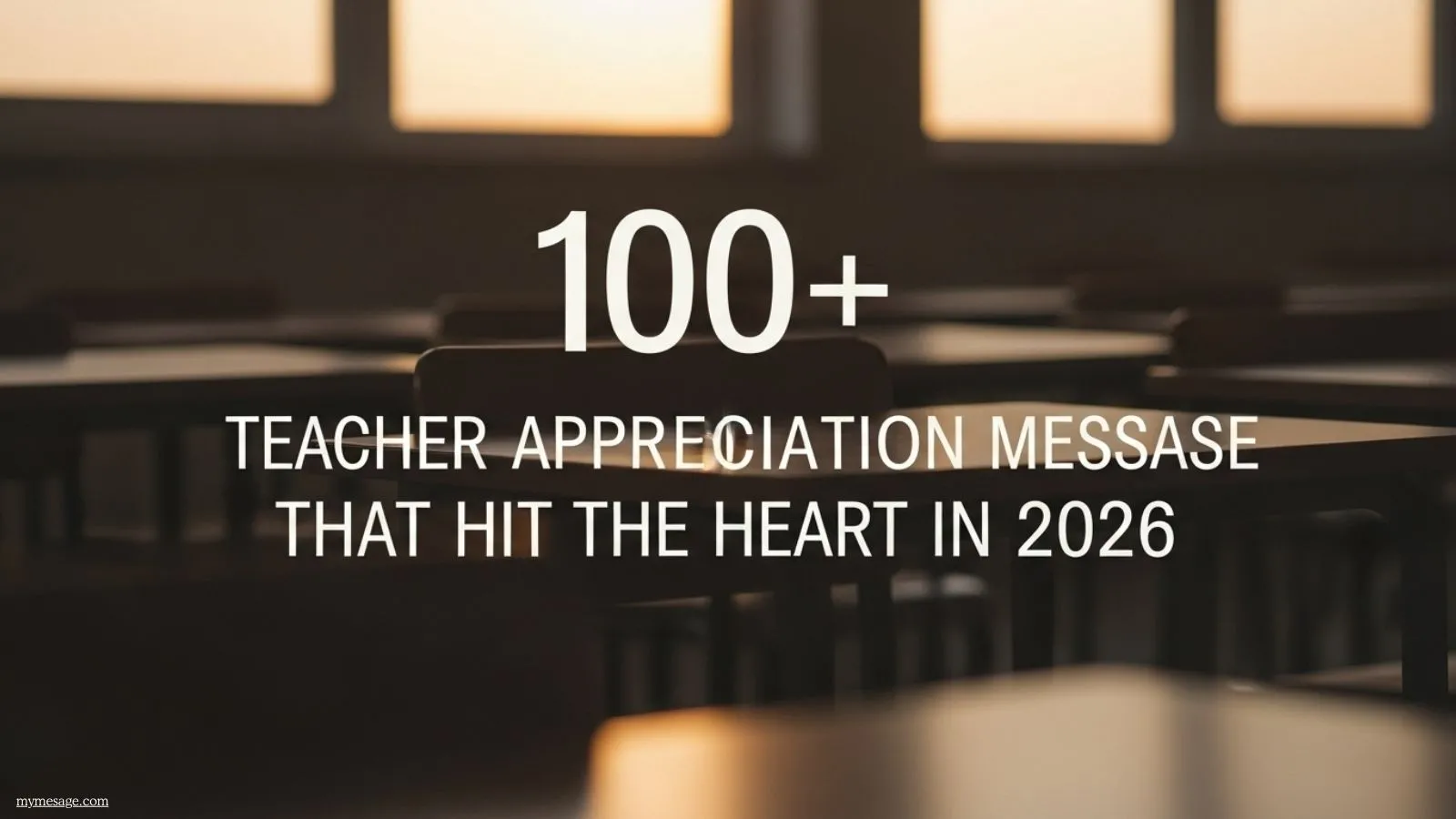 Teacher Appreciation Message