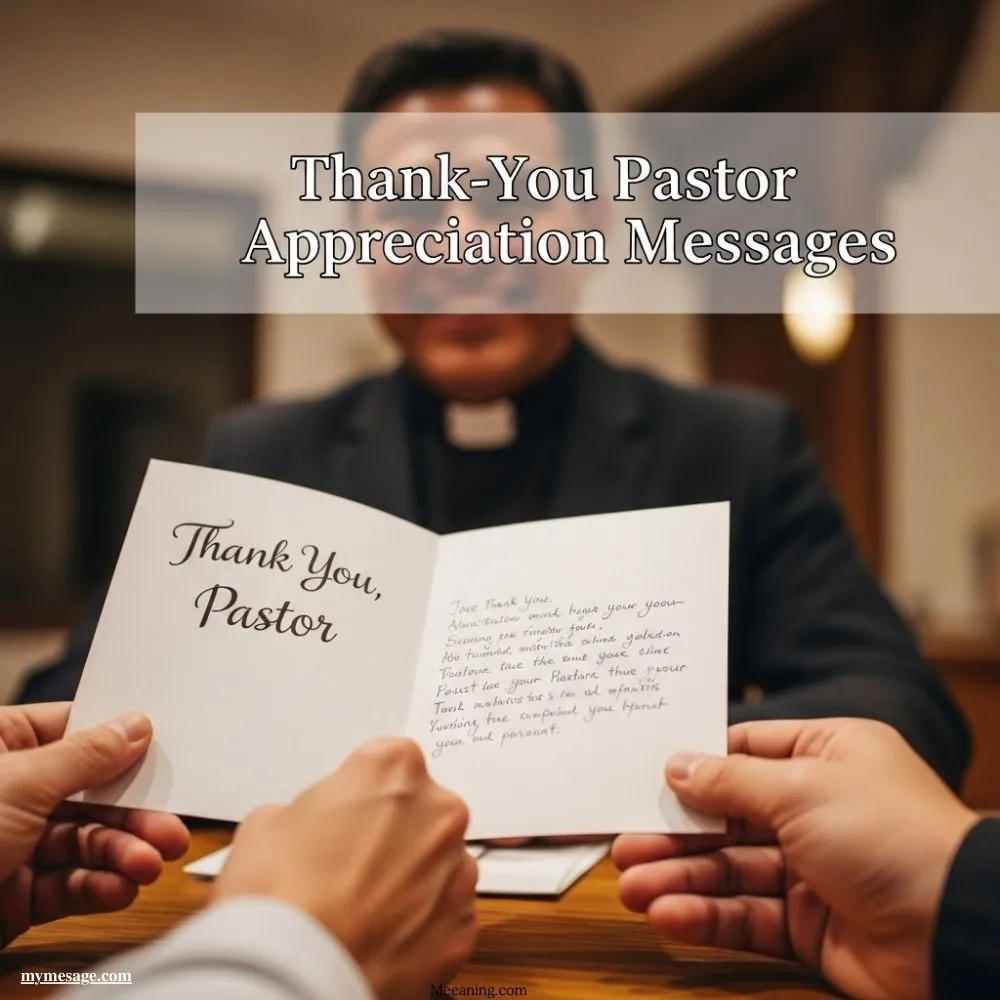 Thank-You Pastor Appreciation Messages