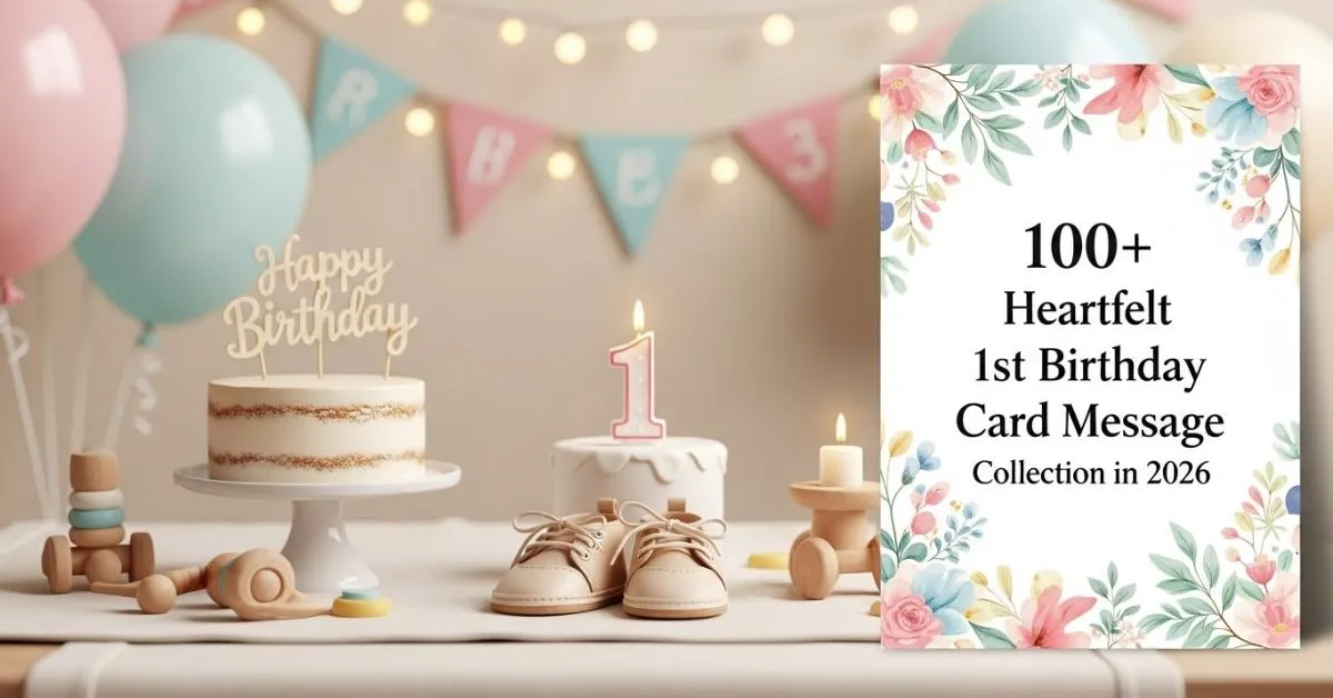 1st Birthday Card Message
