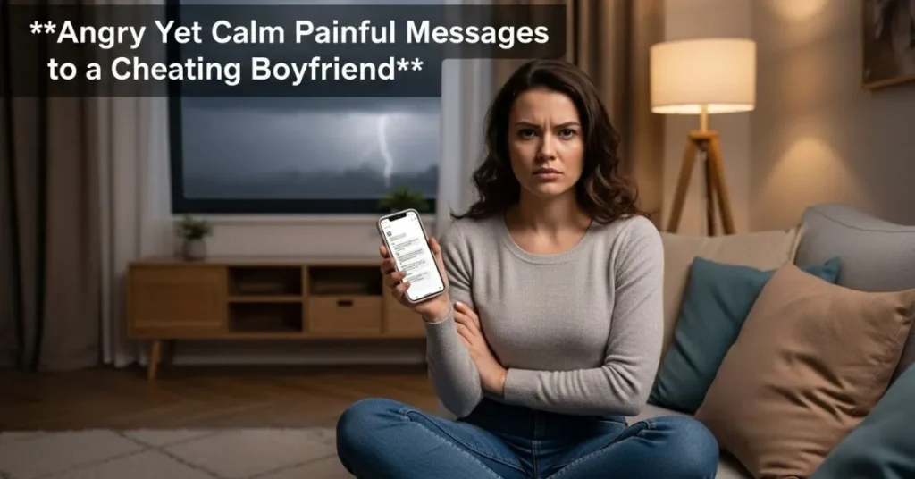 Angry Yet Calm Painful Messages To a Cheating Boyfriend
