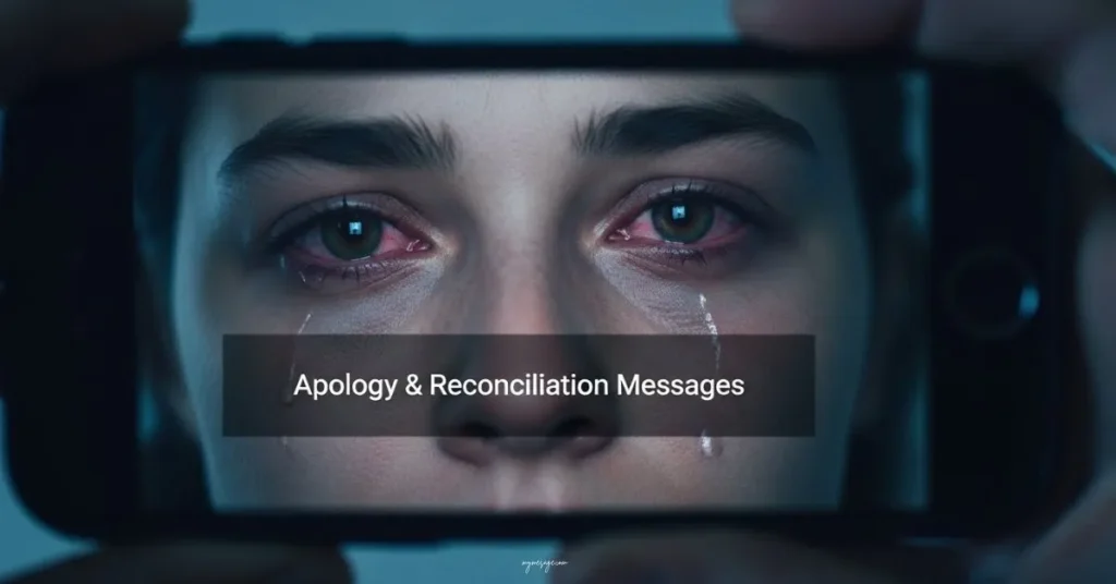 Apology & Reconciliation Messages