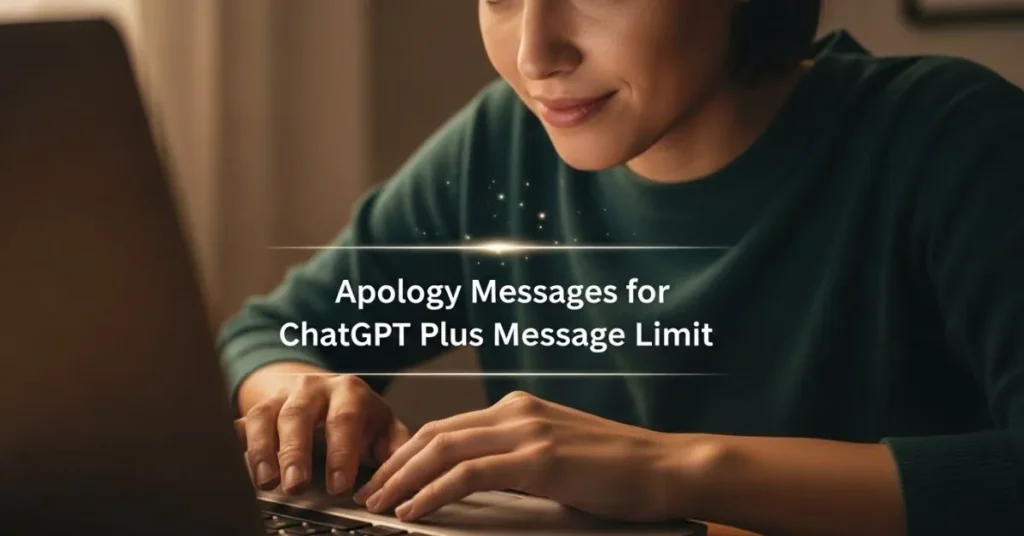 Apology Messages For ChatGPT Plus Message Limit