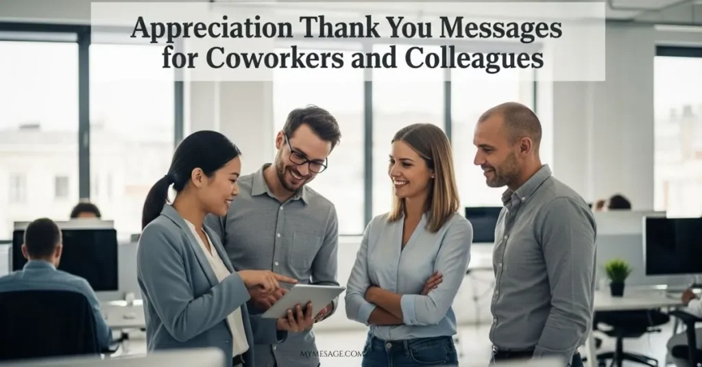 Appreciation Thank You Messages For Coworkers and Colleagues