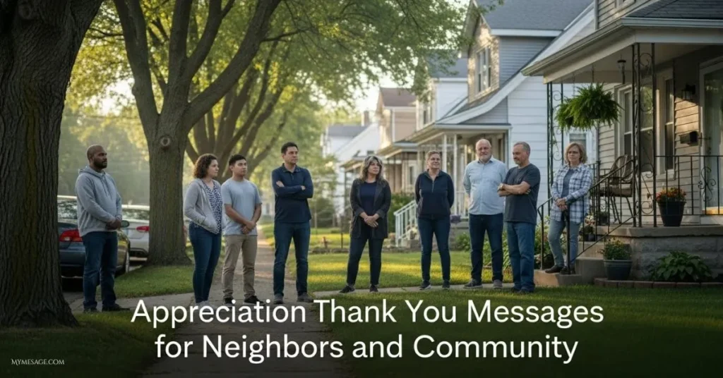 Appreciation Thank You Messages For Neighbors and Community