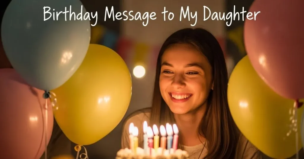 Birthday Message To My Daughter