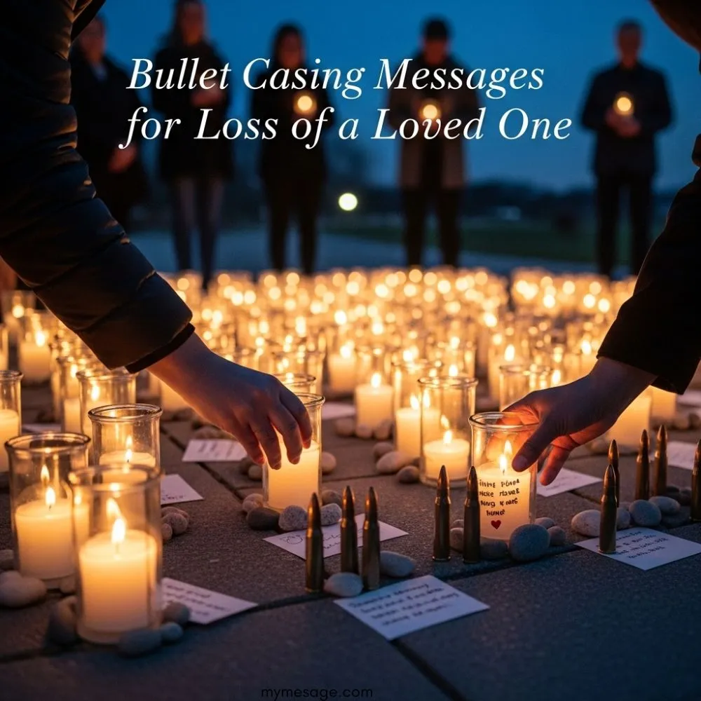 Bullet Casing Messages For Loss of a Loved One