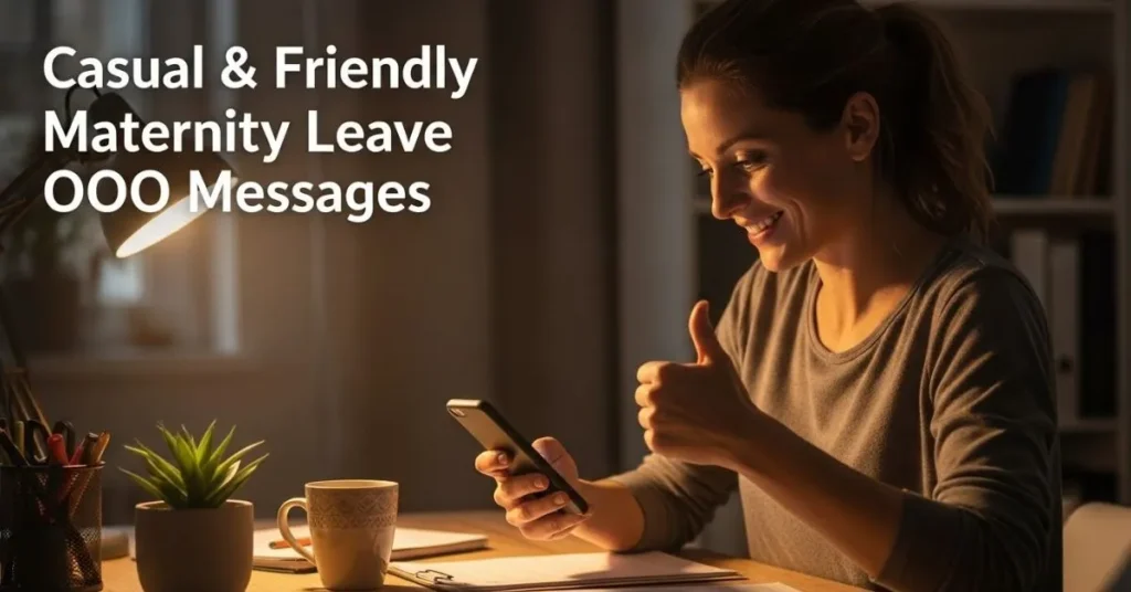 Casual & Friendly Maternity Leave OOO Messages