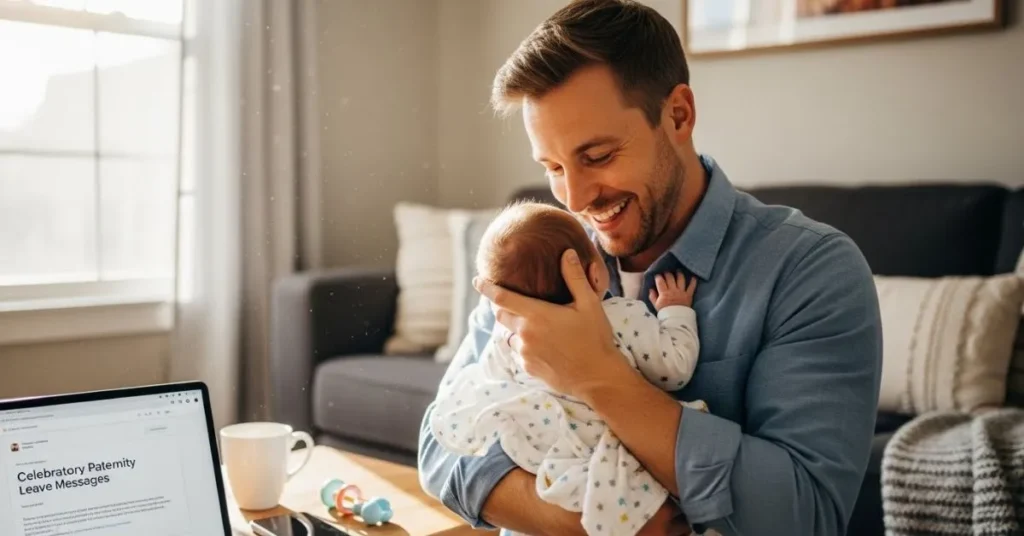 Celebratory Paternity Leave Messages