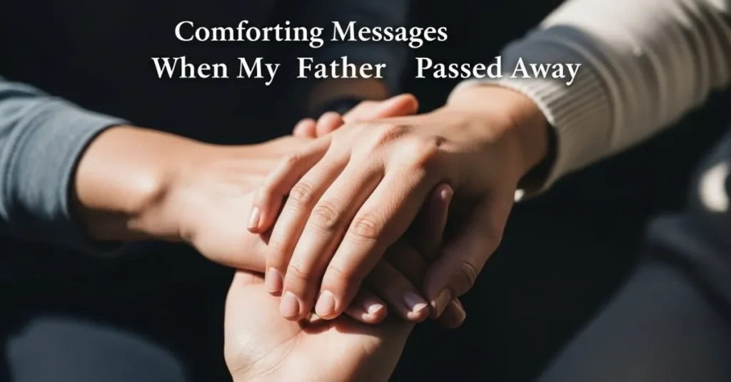 Comforting Messages When My Father Passed Away