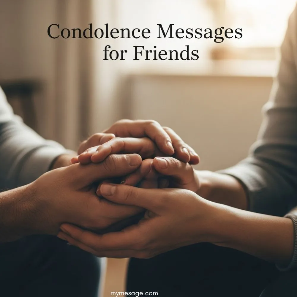 Condolence Messages For Friends