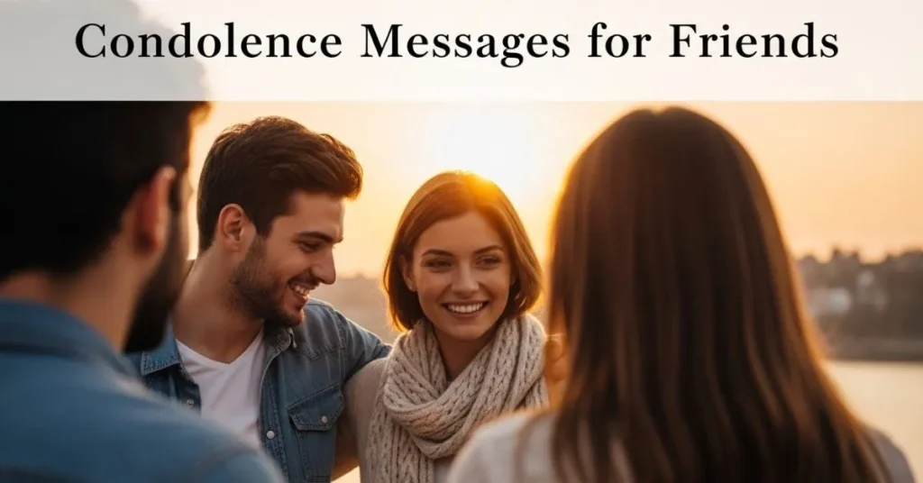 Condolence Messages For Friends
