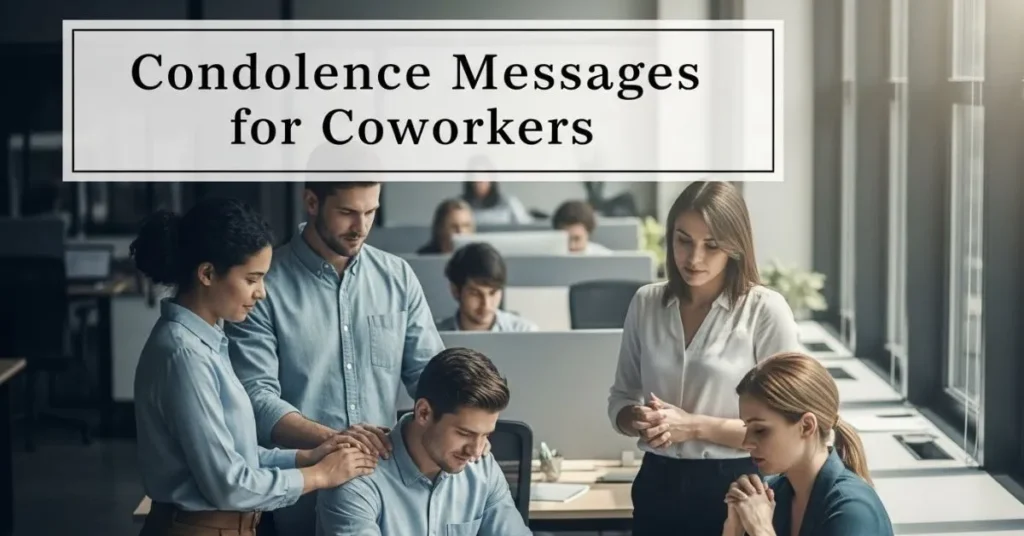 Condolence Messages or Coworkers