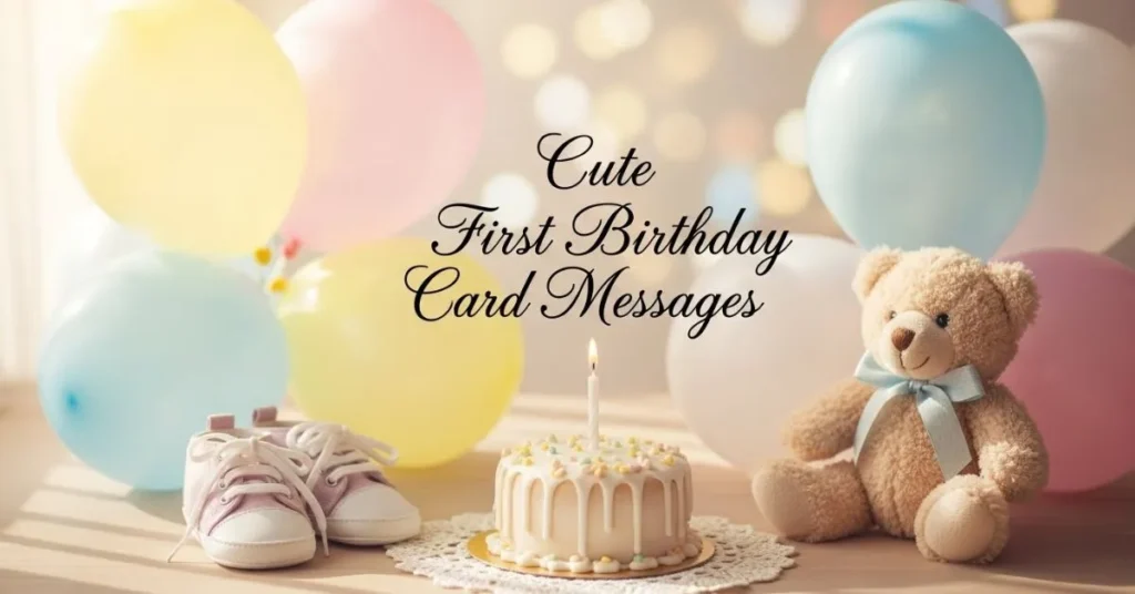 Cute First Birthday Card Messages