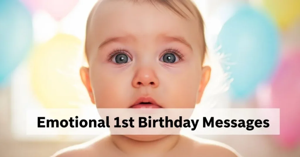 Emotional 1st Birthday Messages