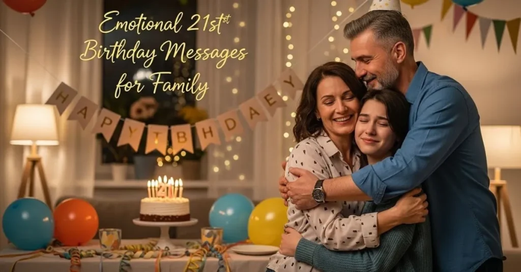 Emotional 21st Birthday Messages For Family