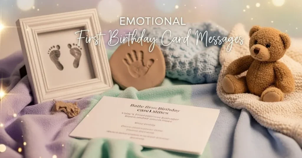 Emotional First Birthday Card Messages