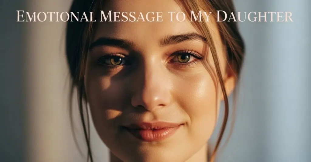 Emotional Message To My Daughter