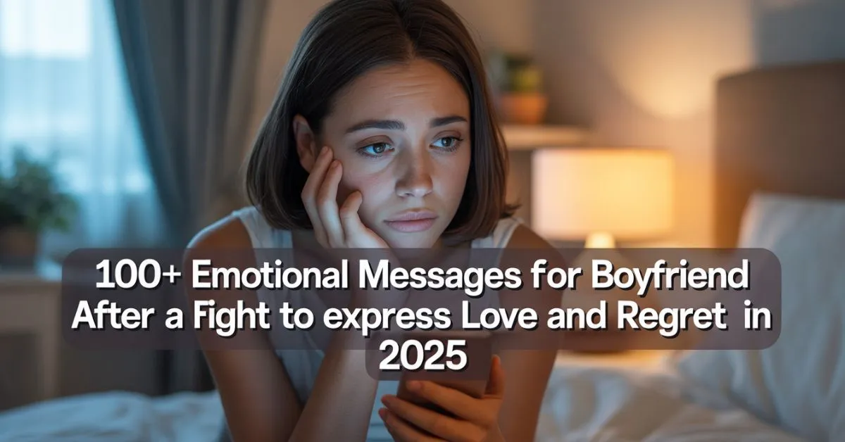 Emotional Messages For Boyfriend After a Fight