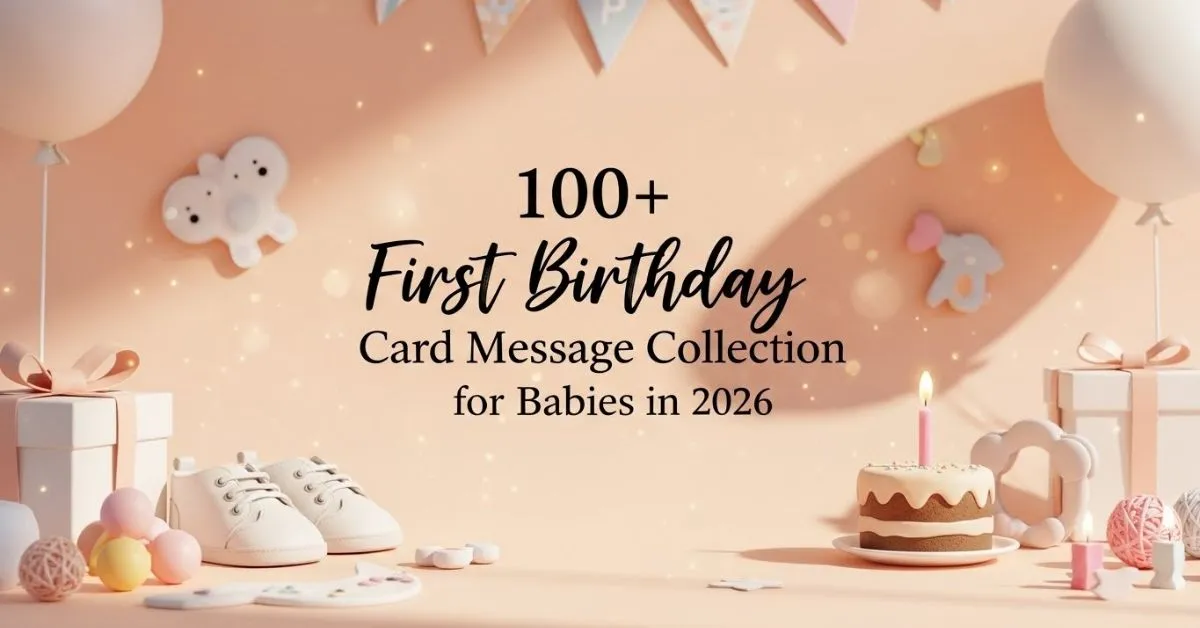 First Birthday Card Message