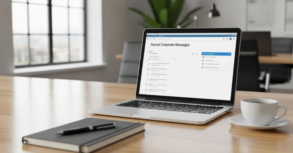 Formal Corporate Messages