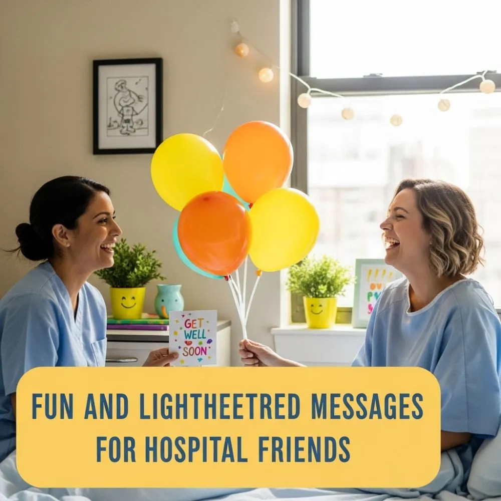 Fun and Lighthearted Messages For Hospital Friends