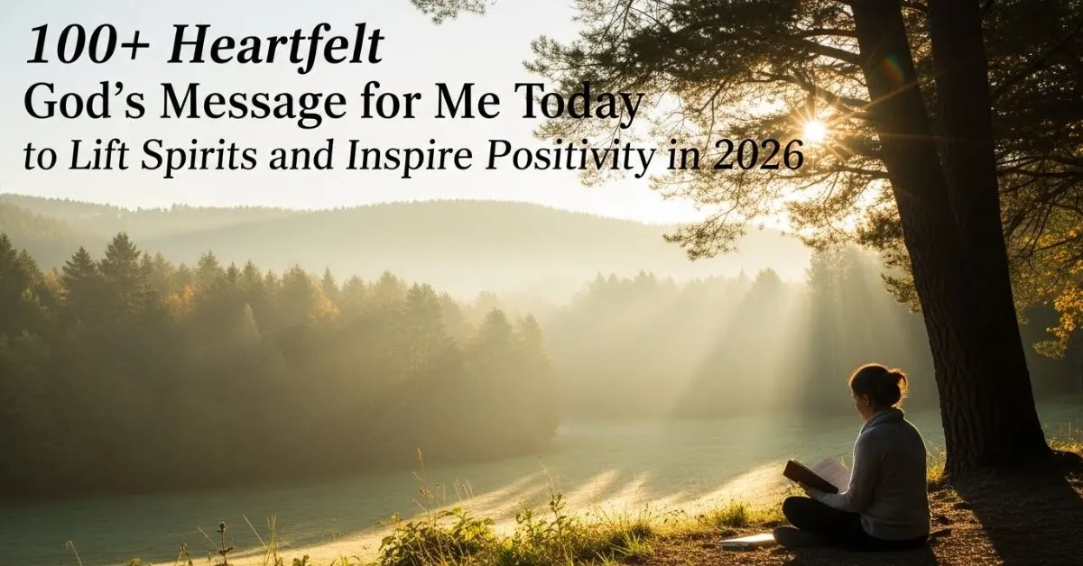 God’s Message For Me Today