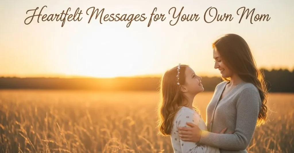Heartfelt Messages For Your Own Mom