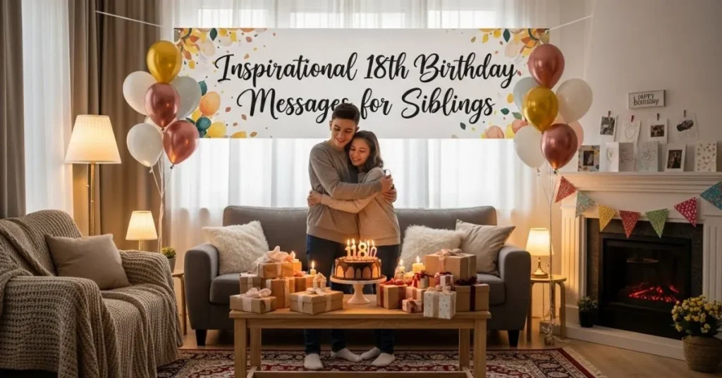 Inspirational 18th Birthday Messages For Siblings